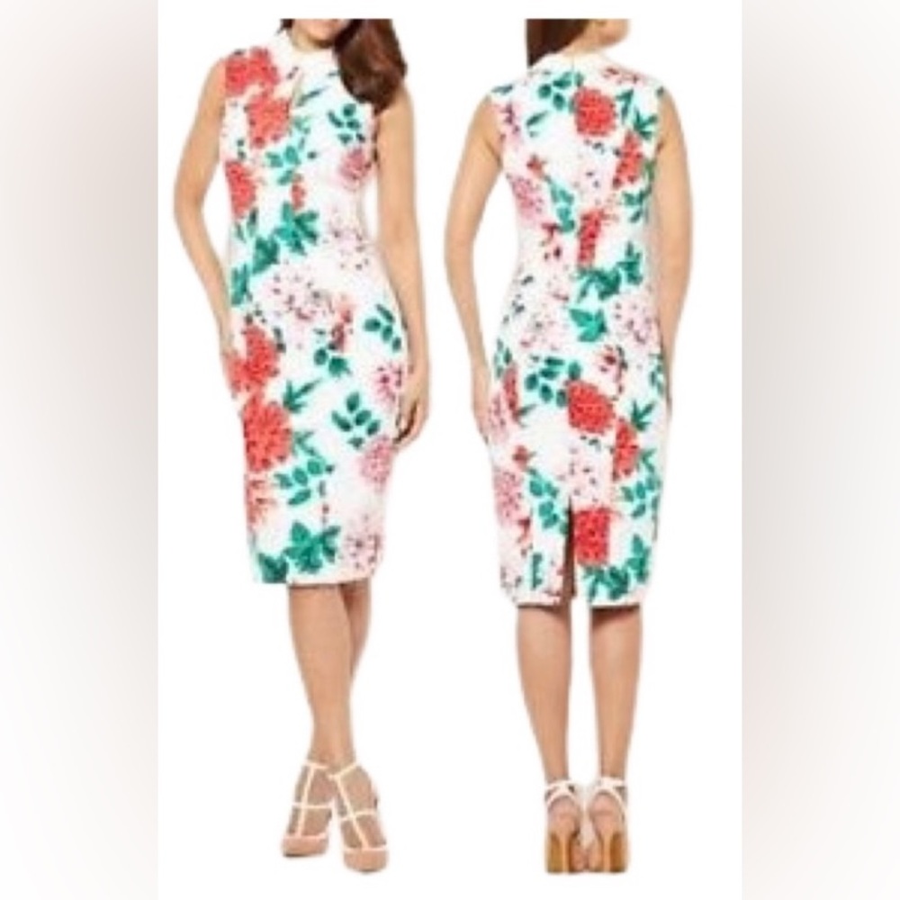 Eva Mendez New York company floral print dress size S